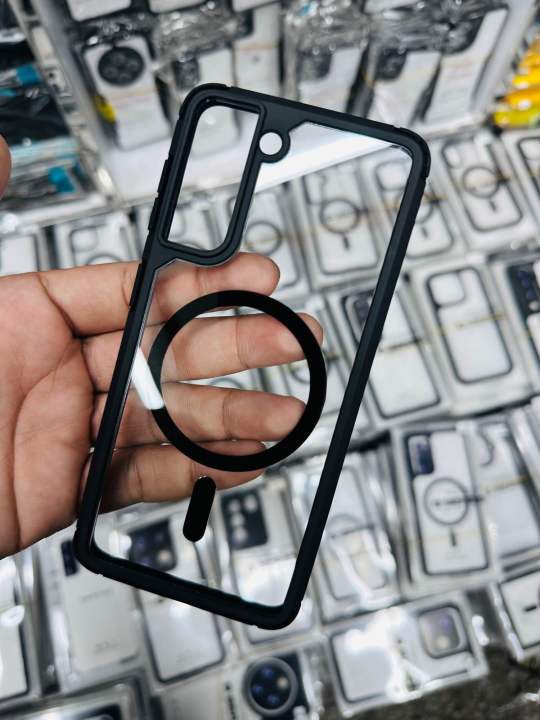 Samsung S21 5G / S22 / S23 /S20FE/ S23FE / S24FE / S23 Ultra / S24 Ultra crystal clear 100% MagSafe Support premium back cover