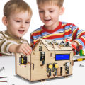 Keyestudio Smart Home Kit For Arduino With UNOPlus Board C language Mixly and Scratch Programming STEM DIY House Kit For Arduino. 