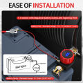 Top Post Battery Disconnect Switch 12V-48V with LED Voltmeter DC 5-60V Battery Kill Switch On/Off Battery Cut Off Switch For Car. 