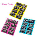 8 Pcs Metal Wire Puzzle Set, Brain Teaser IQ Logic Games for Adults, Challenging Montessori Mind Puzzles for Focus & Skill Train.
