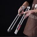 1Pc Outdoor camping Grill Tongs 45CM ExtraLong Kitchen Tongs Grilling Tongs Clips Stainless Steel Tongs for Cooking Grilling. 