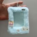 Cute Cartoon Rabbit/Dog/Cat Plush Photocard Case Photo Card Holder Portable INS Card Case Students Idol Photos Protective Cover. 