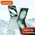 Toocki Transparent TPU Case for Samsung Galaxr Z Flip 5 4 3 5G Phone Protector Shockproof Cover for Samsung Z Flip. 
