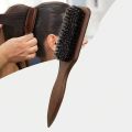 Boar Bristle Hair Brush (Unisex) - Fragrance-Free Professional Barber Styling Bristle Brush, Suitable for Thick/Fine Hair.