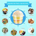20Pack 6 OZ Disposable Plastic Cups with Lids and Spoons,Clear Dessert Cup,Mini Parfait Appetizer Containers for Ice Cream,Cake,. 