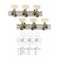 3 On A Plank Guitar Tuning Pegs Chrome Plated Machine Heads Tuning Keys Tuners Single Hole For Classical Guitar | 3L 3R. 