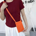 Fashion Simple Small Satchel Oxford Cloth Korean Vertical Mobile Phone Bag Mini Shoulder Bag Messenger Bag for Women Men Handbag.