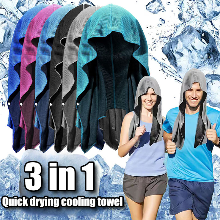 Summer%20Cooling%20Hoodie%20Towel%20Sweat-absorbent%20Cool%20Anti-UV%20Cycling%20Soft%20Cold%20Sensing%20Quick-drying%20Scarf%20for%20Fitness%20Hiking%20Fishing%20-%20Image%202