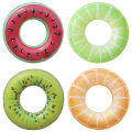 1 Pc Watermelon Swim Ring, PVC Inflatable Pool Float, Summer Fruit Float Ring for Outdoor Sports, Beach and Pool Parties. 