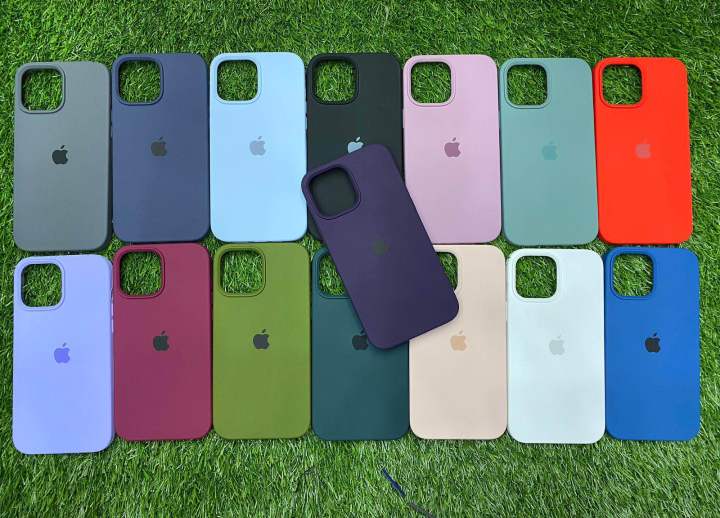 Silicon iPhone Case for 7 Plus to 15 Pro Max, Scratch-Free