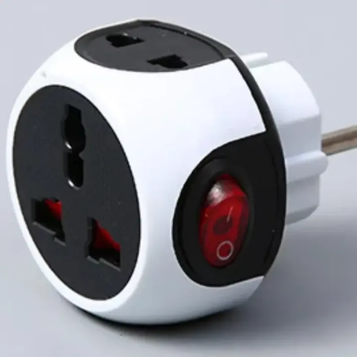 universal 2 pin cube adapter, multi socket cube 2 pin, electric ...