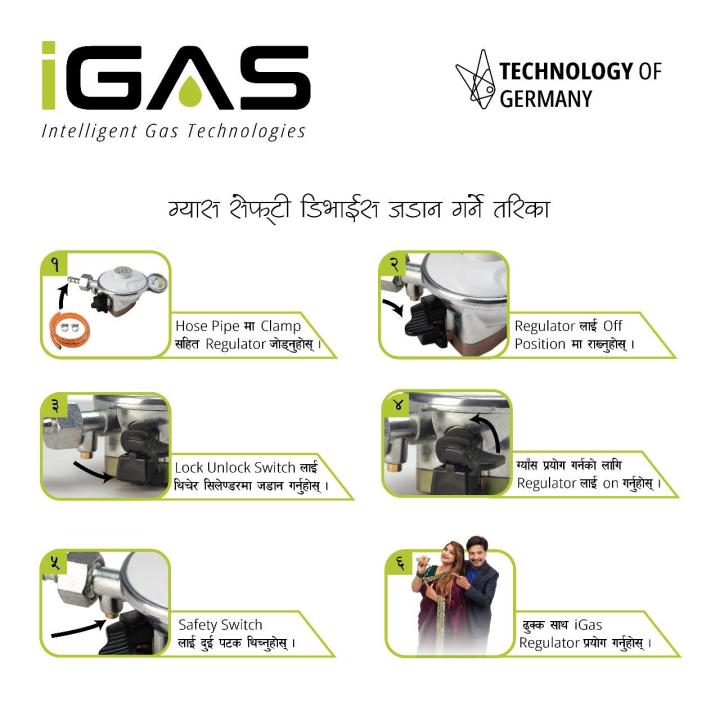 IGAS%20LPG%20Gas%20Safety%20Regulator%20With%20Meter%20%E2%80%93%20Leak%20Indicator,%20Auto%20Shut-Off,%20German%20Technology%20%E2%80%93%20NS%20Certified%20-%20Image%204