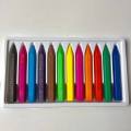 Plastic Crayons 12  pcs pack available in different packing. 