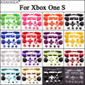 1set Full Chrome Button Replacement For Xbox One S Handle Dpad ABXY Trigger Grips stick Parts for Xbox One S Slim Controller.