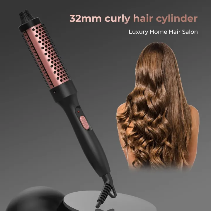 PTC%20Heated%20Curling%20Iron%20Brush%2032mm%20Thermal%20Round%20Brush%20Anti%20Scald%20Hair%20Styler%20Volumizing%20Curler%20for%20Home%20Salon%20Use%20-%20Image%205