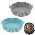 Silicone Mould for Hot Air Fryer, Air Fryer Silicone Pot, Reusable, Air Fryer Silicone Mould, Hot Air Fryer Baking Mould, Hot Air Fryer Accessories. 