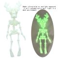 3D Printed Skeleton Figure Antler Skull Model Creative Gift Unique Decor DIY Craft Kit Halloween Party Prop. 