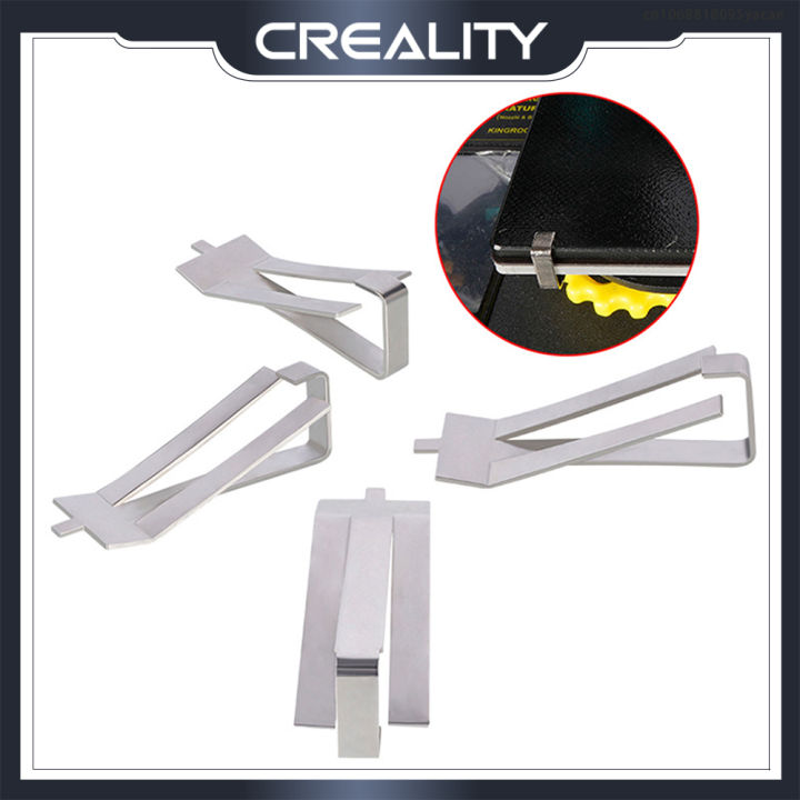 Creality%204PCS%203D%20Printer%20Parts%20Stainless%20Steel%20Glass%20Heated%20Bed%20Clips%20Clamp%20Holder%20Heatbed%20Clip%20For%20Ender%203%20V2%20Ender3%20Pro%20CR-10S%20-%20Image%203