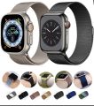 Milanese Loop For Apple Watch Ultra Band With Magnetic Lock 49mm 44mm 45mm. 