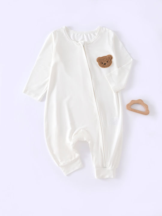 Newborn%20Baby%20Bodysuit%20with%20Zipper%20%20for%20All%20Seasons%20Boys%20%20Long%20Sleeve%20Romper%20Clothes%20Girls%20Round%20Neck%20Bodysuit%200-1-3-6M%20-%20Image%207