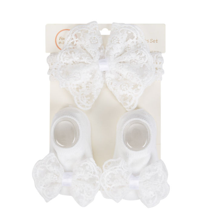 3Pcs/Set%20Cream%20Lace%20Baby%20Headbands&Socks%20Newborn%20Princess%20Girls%20Wide%20Rhinstone%20Pearl%20Eastic%20Hairbands%20Kids%20Headwear%20Photo%20Props%20-%20Image%208