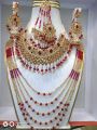 Bridal jewellery for barat. 