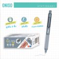 Oniso 9133b gel pen with 2 ink cartridges blue 0.5mm (boxed) quick dry ink pen left hand oniso gel pen. 