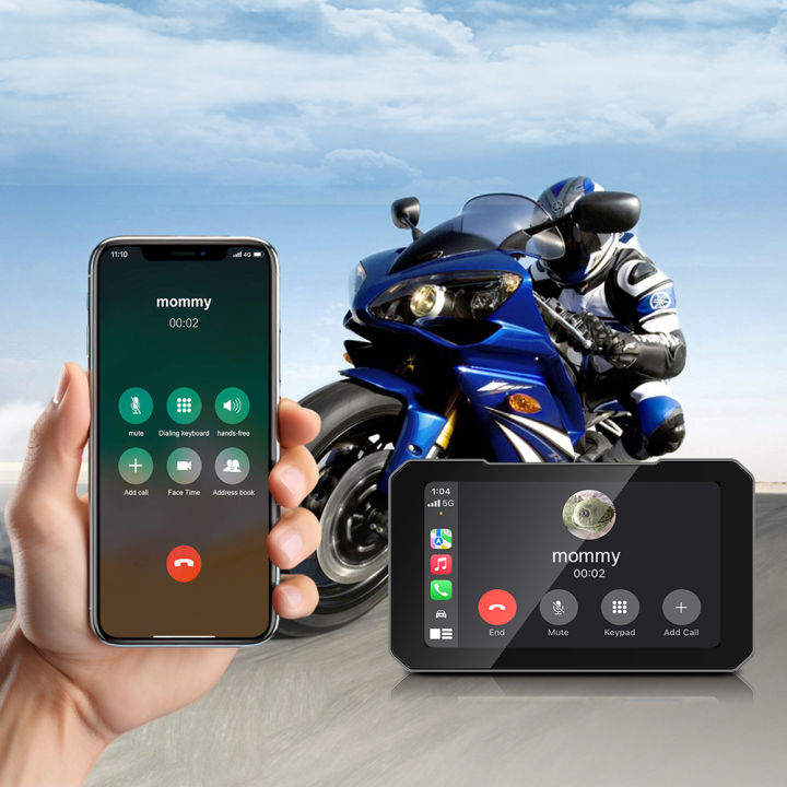 5INCH%20Screen%20Motorcycle%20CarPlay%20Screen%20Support%20Dual%20Camera%20Record%20with%20Wireless%20CarPlay%20and%20Android%20Auto%20IP67%20Waterpr%20-%20Image%203