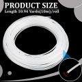 10.94 Yards Plastic Welt Cord Upholstery Piping 3mm Translucent PVC Boning Modeling Stick Plastic Piping Cord for Sofa Chair.