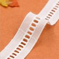 2.5 cm 4 yards Vintage Cotton Lace Hollowed Embroidery Floral Edge Trimming Ribbon Craft Clothing Accessories and Wedding Bridal Decoration (White). 