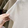 2025 Pullover Sweater  Basic Layering Piece Thin  Pullover Women Female Knitted Sweater Slim Short Sleeve Bodycon Sweater. 