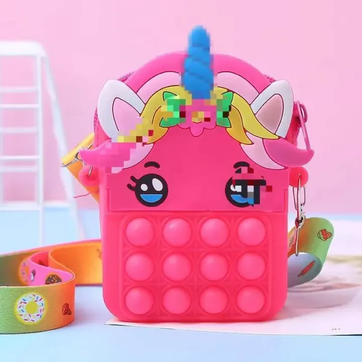 Girls%20Toys%20Silicone%20Cute%20Unicorn%20Messenger%20Bag%20Coin%20Purse%20Children's%20Decompression%20Pop%20Fidget%20Toys%20-%20Image%206