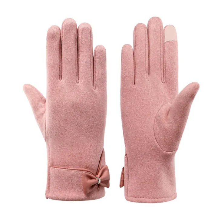 New%20Women%20Keep%20Warm%20Touch%20Screen%20Plus%20Velvet%20Inside%20Thicken%20Windproof%20Cycling%20Cute%20Lovely%20Bowknot%20Elegant%20Elasticity%20Soft%20Gloves%20-%20Image%206