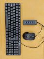 USB keyboard optical mouse and hub -with free OTG- gaming combo pack. 