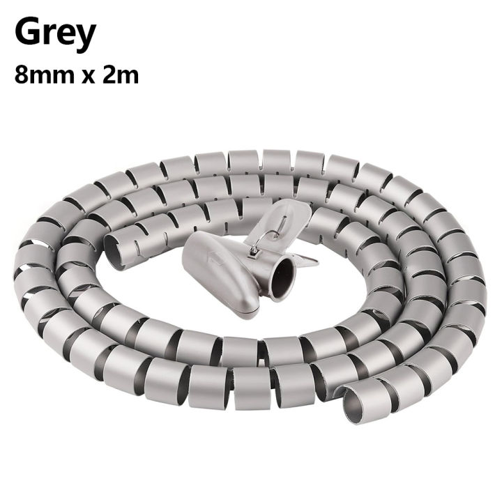 Universal%202M%20Flexible%20Black%20Cable%20Protector%20Wrap%20Line%20Coiled%20Management%20Tube%20for%20Office%20Wire%20Cord%20Organizer%20Cover%20Sleeve%20-%20Image%208
