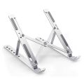 Aluminum Alloy Metal Adjustable Laptop Stand for 10 to 17 Inches Macbook/Laptops/Tab. 