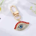 Evil Eye Hamsa Hand Heart Keychain Keyring For Friend Couple Lovers Gift Flower Blue Eye Bag Car Airpods Box Key Accessories. 