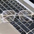 Tom Ford frame prescription glasses white colour unique shape. 