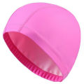 PU Fabric Swimming Cap Men Women Waterproof Swim Pool Hat Water Sport Protect Ears Long Hair Bathing Caps Plus Size for Adults. 