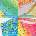 Girl Mermaid Fish Tail Swimsuit Three Piece Set Mermaid Themed Swimsuit Party Outfit, Suitable for Beach and Pool Parties. 