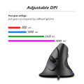 ZELOTES T-30 Mouse Wired Optical Mouse Vertical Mouse USB Wired Gaming Mouse 6 Keys Ergonomic Mice with 3200 DPI for PC Laptop. 