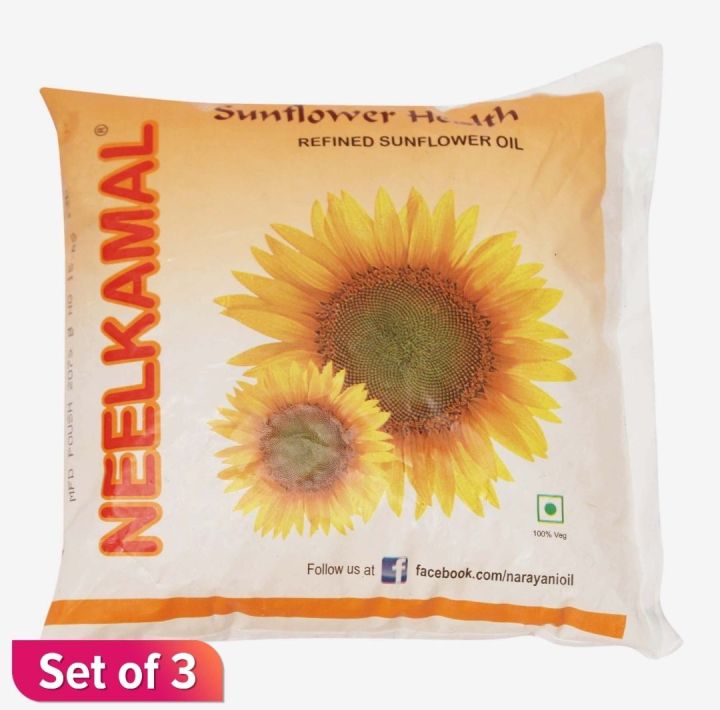 Pack Of 3 Neel Kamal Sunflower 500 Ml