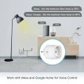 MOES Tuya WiFi Smart Plug Dimmable Power Socket Brightness Adjust Timer Smart Life App Works with Alexa  Home EU. 