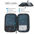 Portable neck hanging passport bag, document storage bag, travel bag, wallet. 