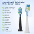 8Pcs Replacement Brush Heads for Philips HX6064 HX6930 HX6730 Sonic Electric Toothbrush Vacuum Soft DuPont Bristle Nozzles. 