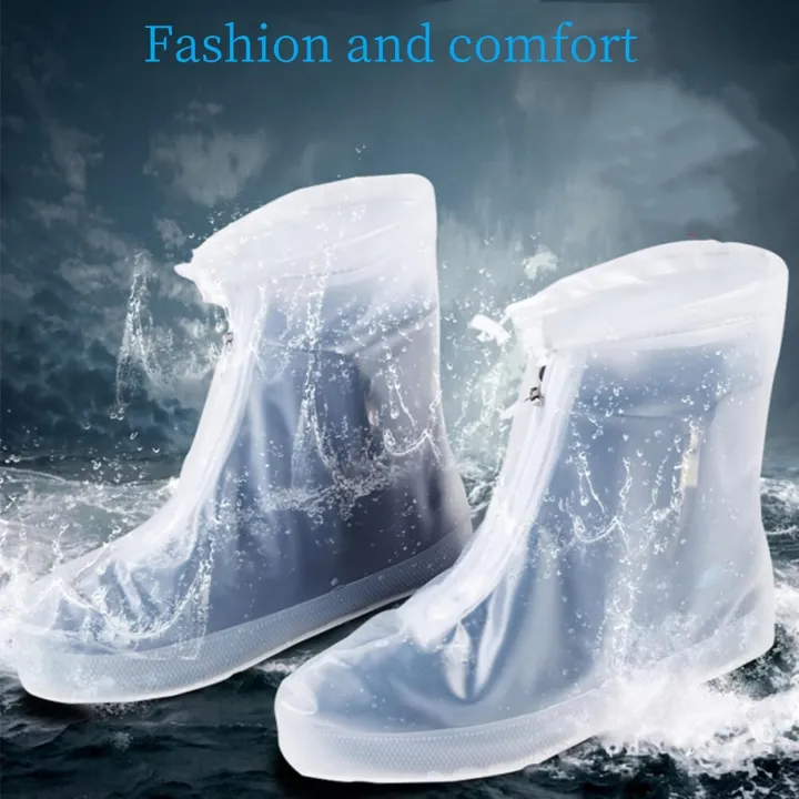 1%20Pair%20PVC%20Waterproof%20Shoe%20Cover%20Transparent%20Reusable%20Anti-slip%20Rain%20Shoe%20Cover%20Suitable%20for%20Outdoor%20Men%20&%20Women%20-%20Image%203