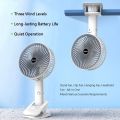 Super Portable Desk Fan USB Rechargeable Folding Cooling Fans Outdoor Camping Mini Wireless Fan 4-Speed Home Silent Ventilation Fan For dormitory office outdoor carrying. 