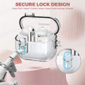 2024 Transparent lock with cleaning kit Case for samsung galaxy buds 3/galaxy buds3 pro for Galaxy Buds 3 3Pro Charging Cases. 
