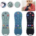 Novelty Silicone Simulation TV Remote Control Shape Soothing Toy Baby Food Grade Teaser Stick Children's Sensory Education Toys.