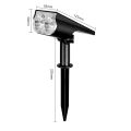 2/7LED Solar Power Light Adjustable Light Temperature Solar Garden Light outdoor IP65 Solar Lamp Super Bright Solar Spotlight. 